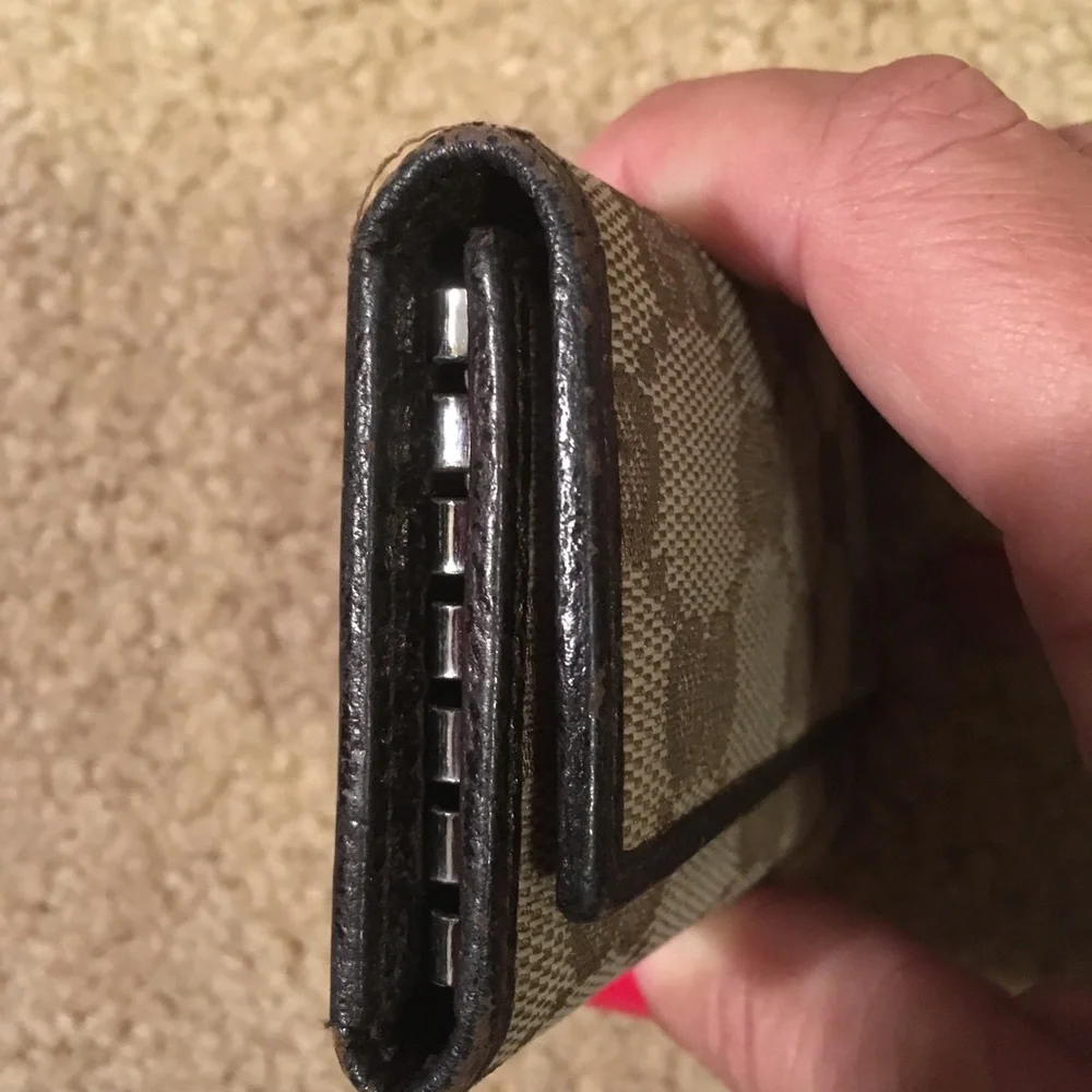 Gucci Brown GG Monogram Key & Card Holder